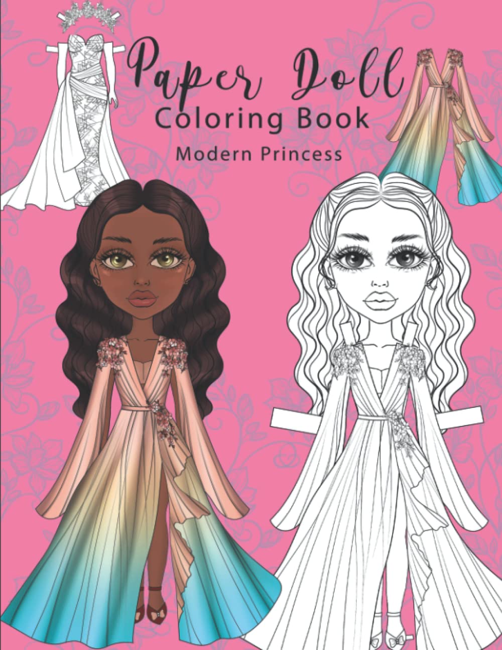 Buy modern princess paper doll loring book cut out lor dress up cutout dolls gowns for girls fashion online at south africa