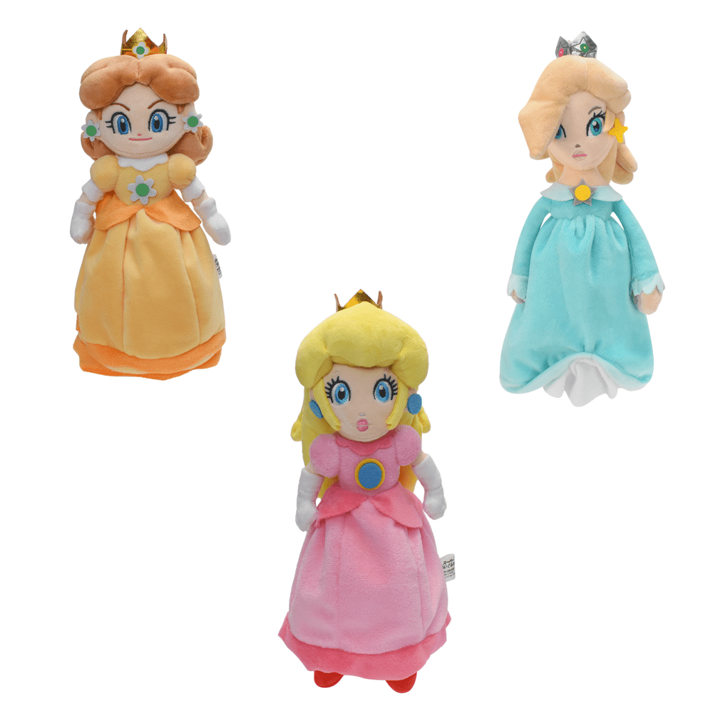 Int pcsset princess peach daisy rosalina stuffed plush all star collection anime plushies