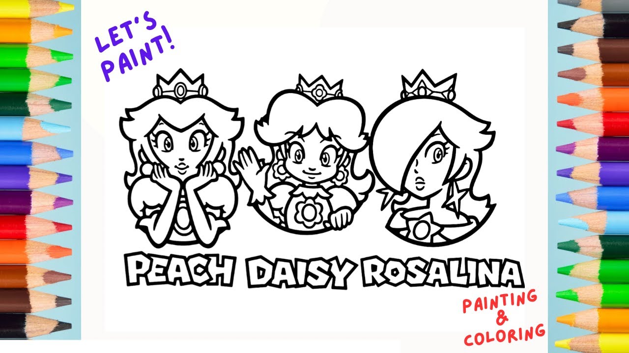 Peach daisy and rosalina