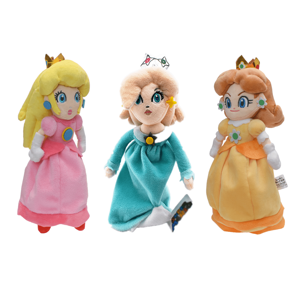 Funnytoys pcsset super bros plush toy princess peach daisy rosalina all star collection cartoon stuffed doll for kids