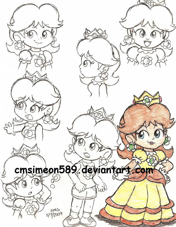 Princess daisy doodles by cmdixon on