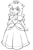 Princess peach coloring pages free coloring pages