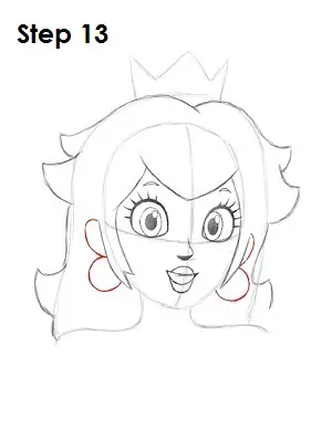 How to draw princess peach