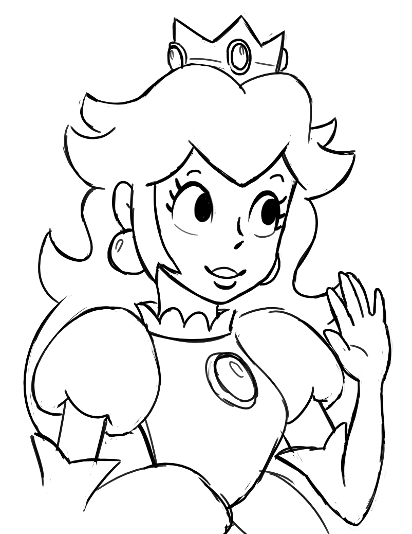 Cado on x peach nintendo princess sketch art httpstcouzkkftvd x