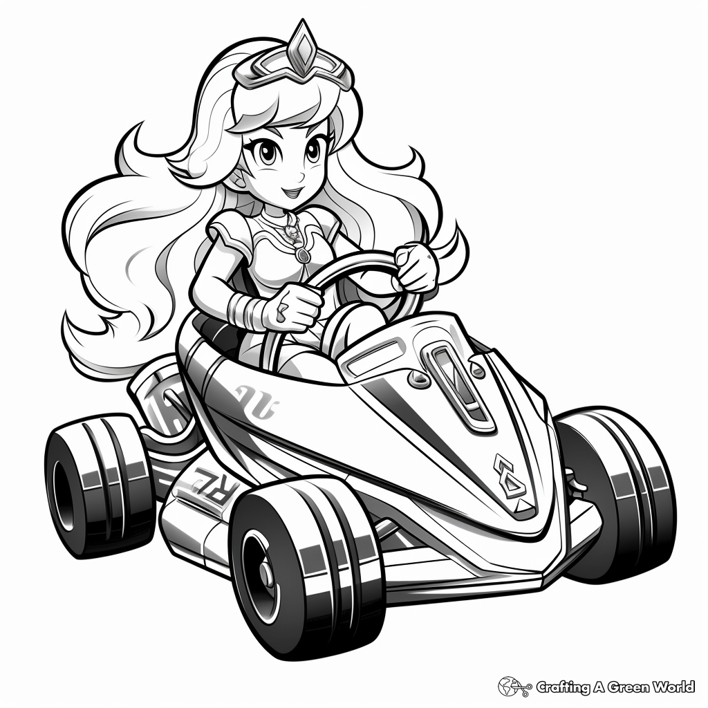 Princess peach coloring pages