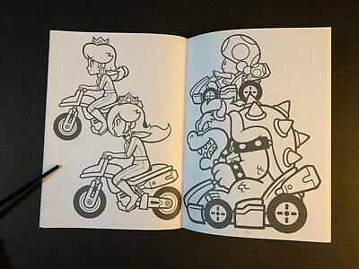Nintendo super mario kart coloring activity picture art book japan