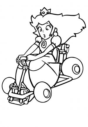 Free printable mario kart coloring pages for adults and kids