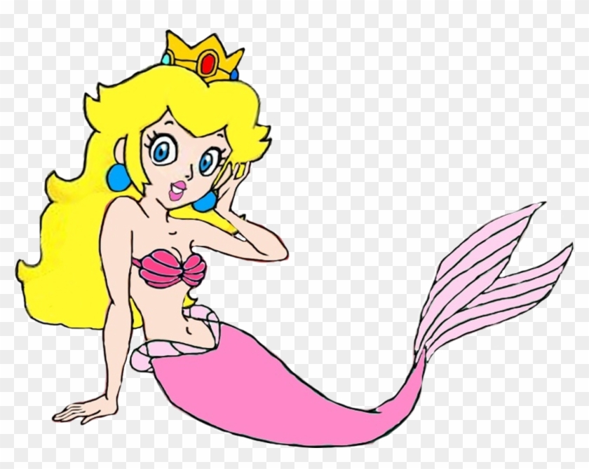 Princess peach as a mermaid by darthranner