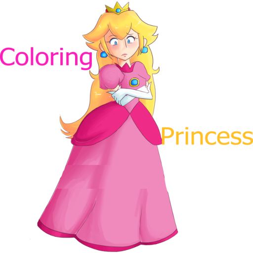 Princess coloring recolor coloring book free coloring
