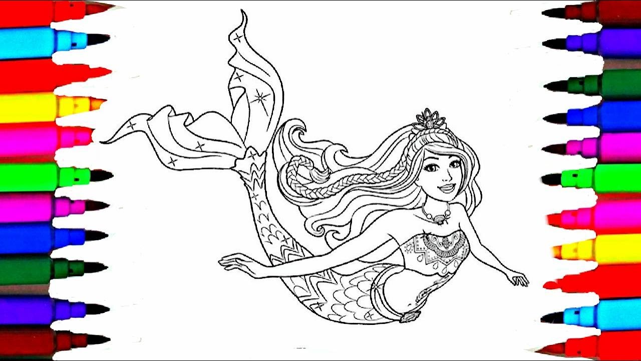 Barbie dreatopia coloring pages l barbie eraid drawing pages to color for kids l coloring pages