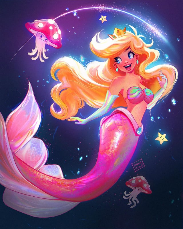 Princess peach fanarts made my me rmario