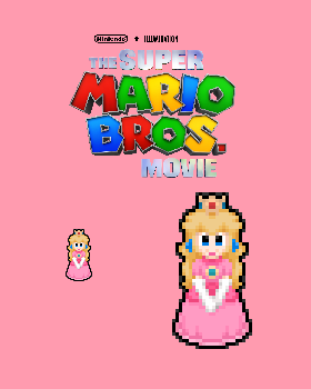 Princess peach mario movie color palette by beewinter on