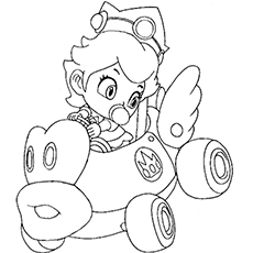 Best princess peach coloring pages for your little girl