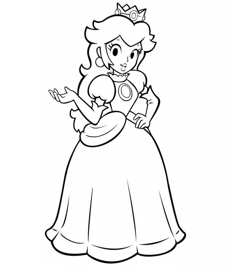 Free princess peach coloring pages for kids mario coloring pages princess coloring pages super mario coloring pages