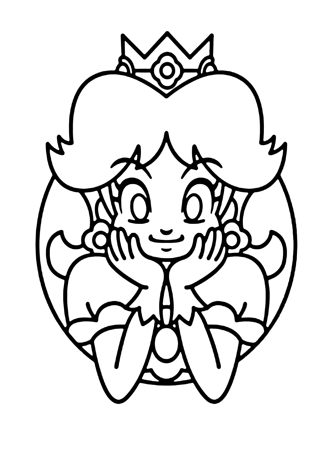 Princess daisy coloring pages printable for free download