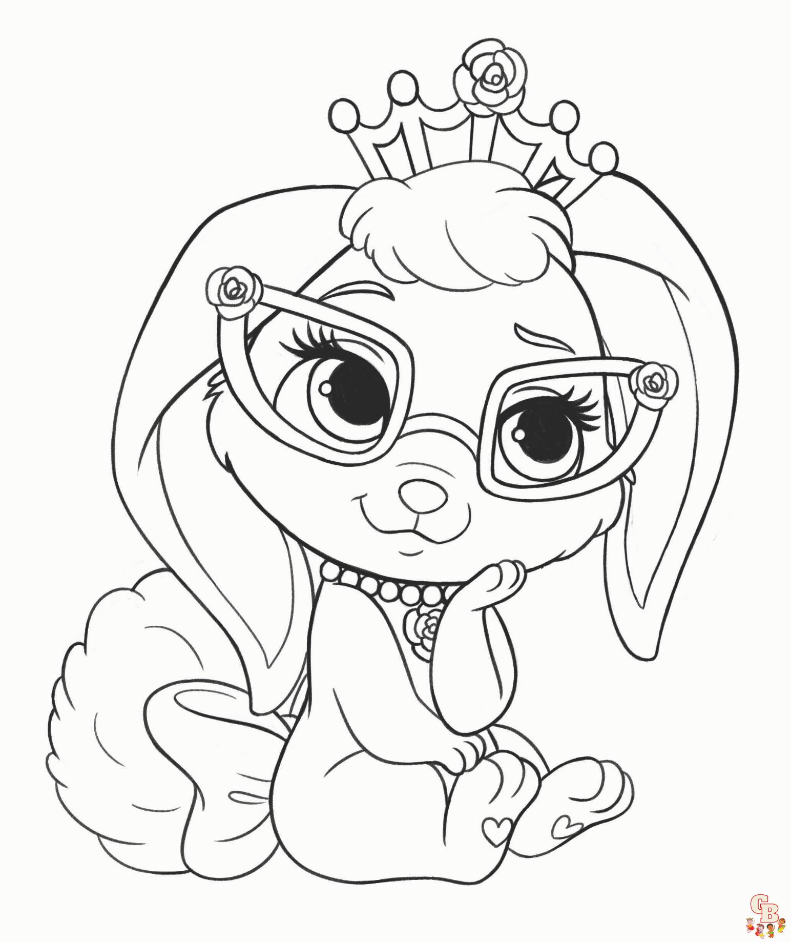 Enjoy your time with palace pets coloring pages