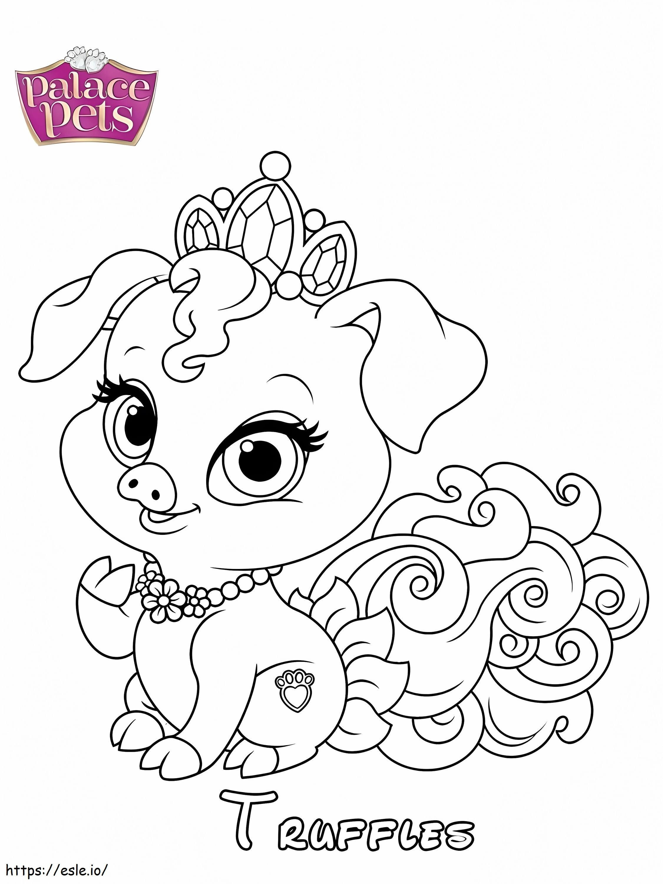 Truffles princess coloring page