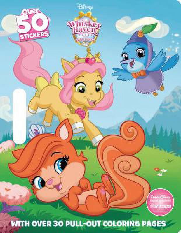 Disney whisker haven tales palace pets coloring floor pad with over pull