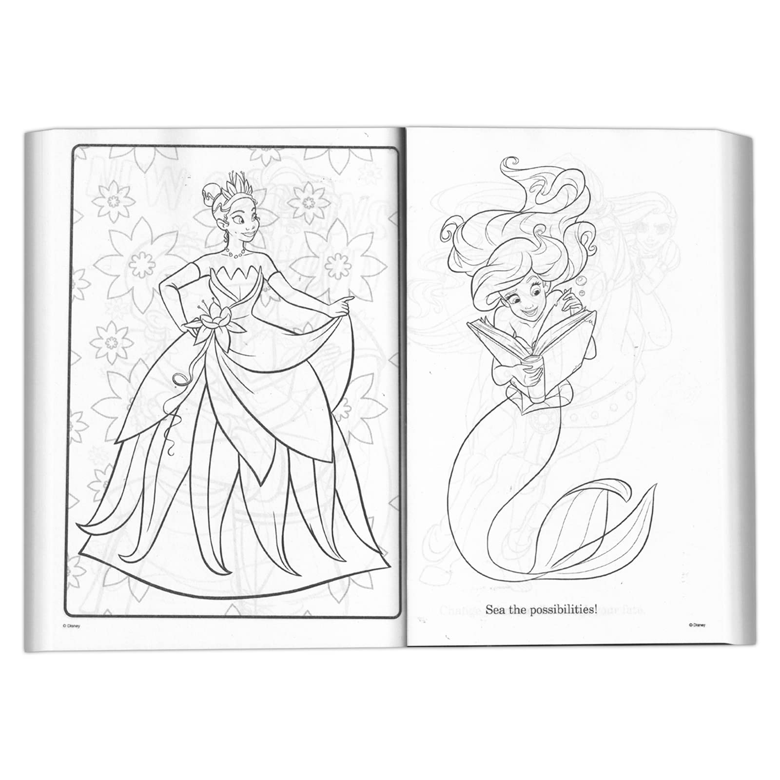 Disney princess jumbo coloring book for kids
