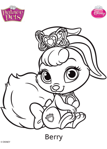 Palace pets berry coloring page free printable coloring pages