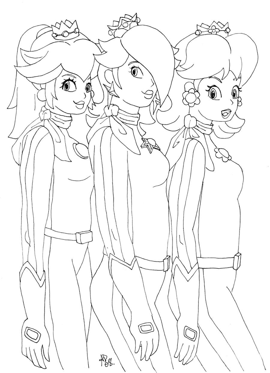 Peach rosalina and daisy by ave on