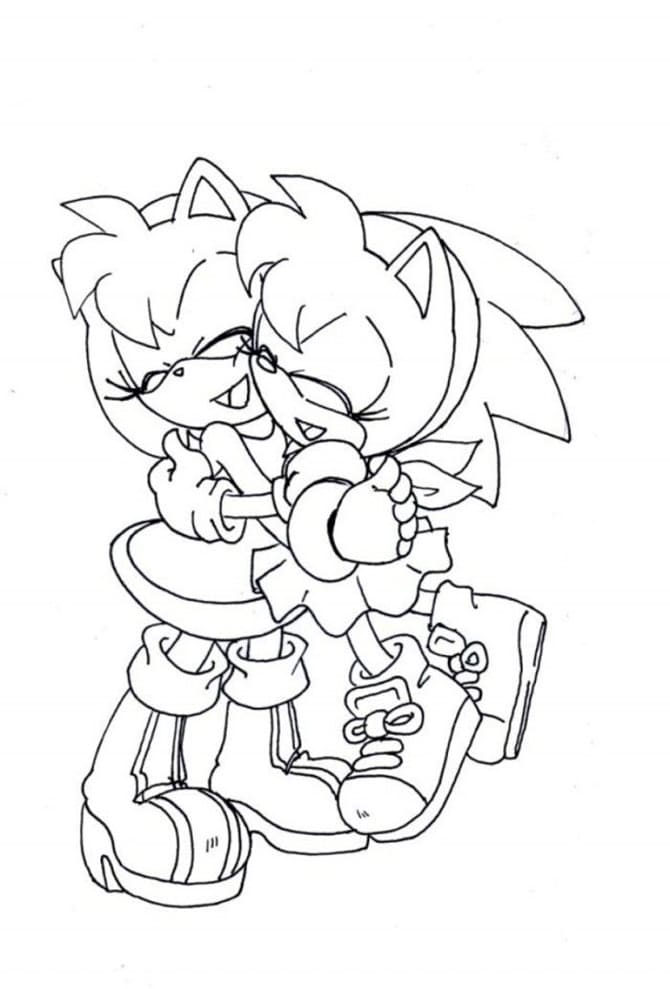 Princess amy rose coloring page