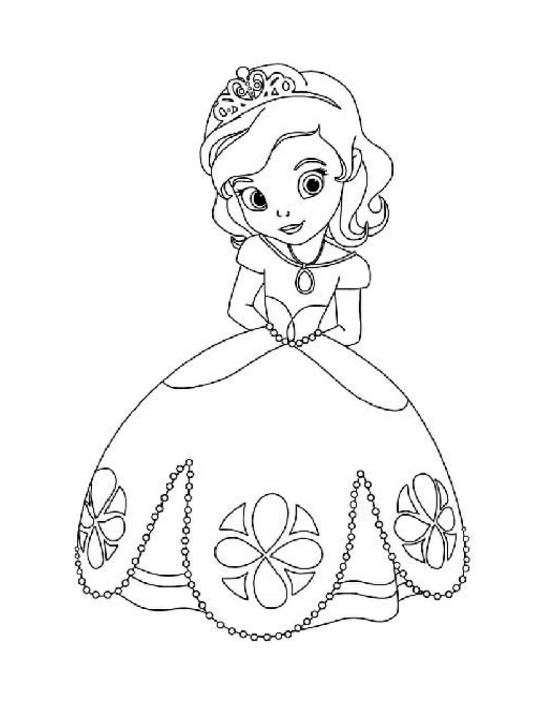 Sofia princess coloring page