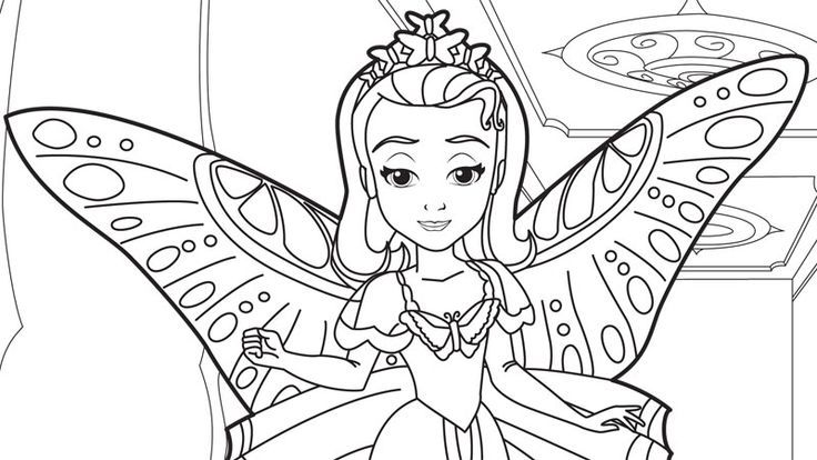 Sofia the first coloring pages amber butterfly coloring page disney coloring pages coloring pages