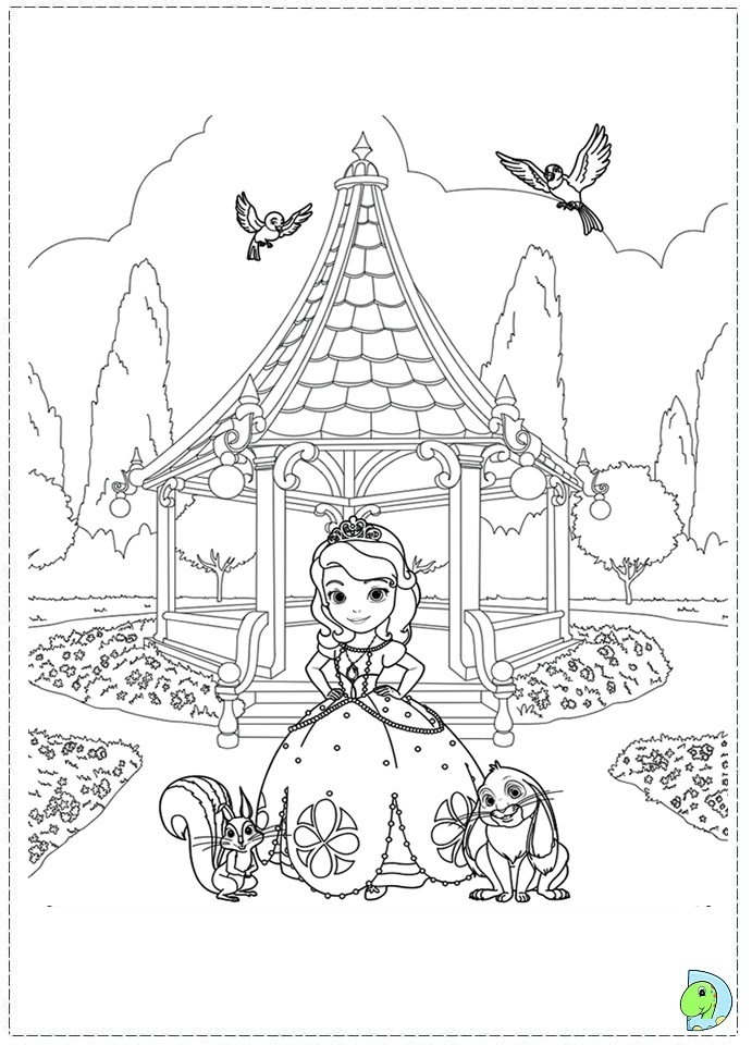 Sofia the first coloring page