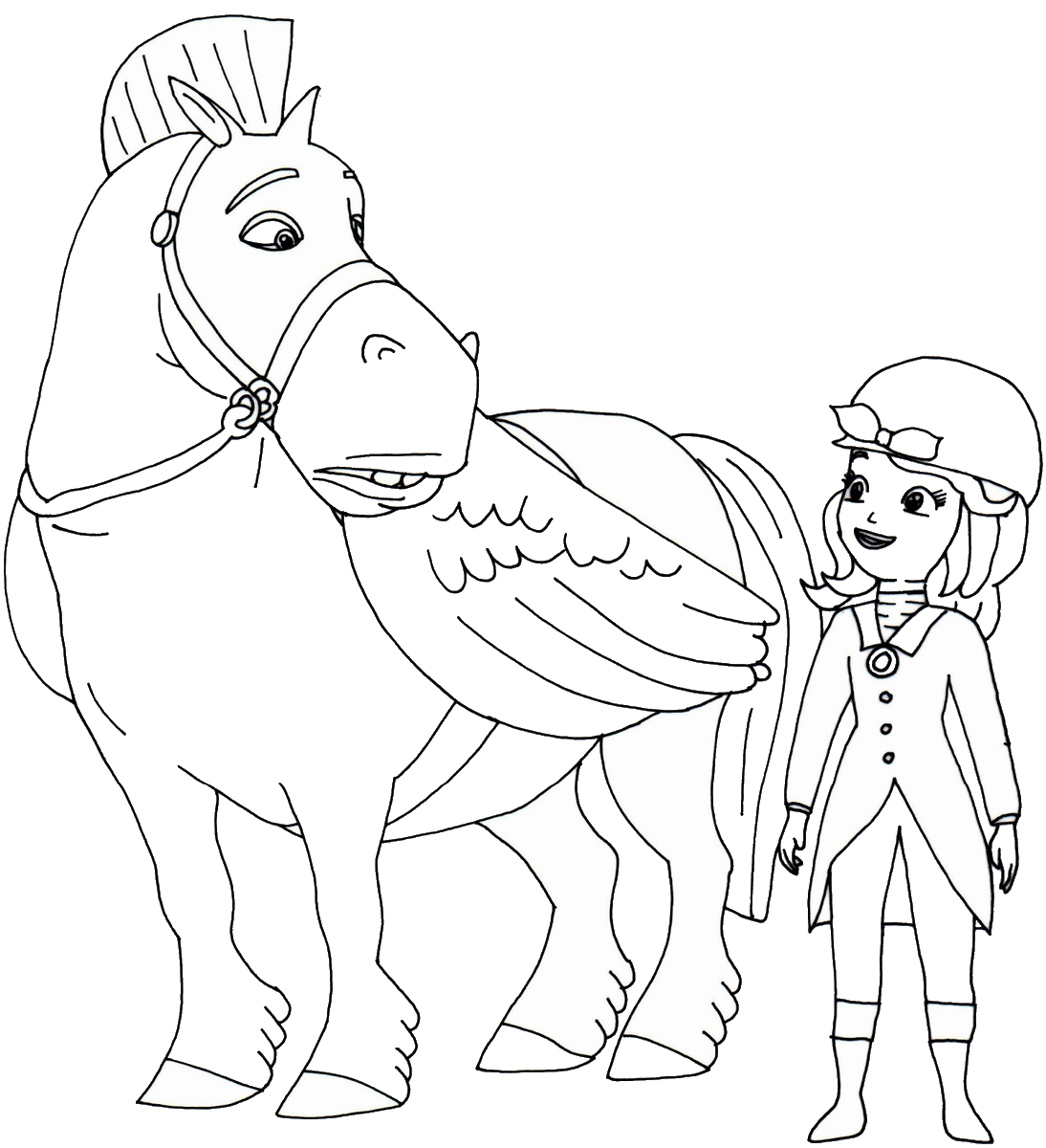 Sofia the first coloring pages