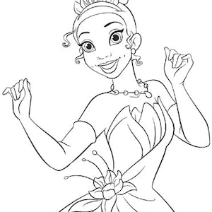Tiana coloring