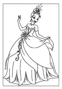 Printable princess tiana pages for kids unleashing your childs imagination pdf