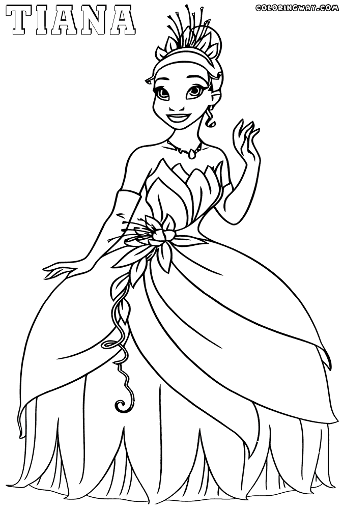 Tiana coloring pages coloring pages to download and print