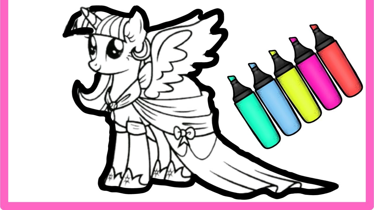 My little pony how to color twilight sparkle