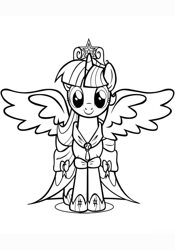 Twilight sparkle coloring pages to download and print for free