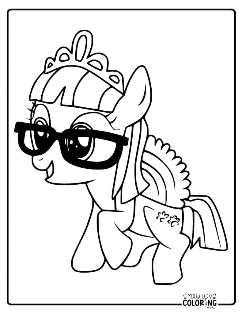 My little pony coloring pages free pdf printables