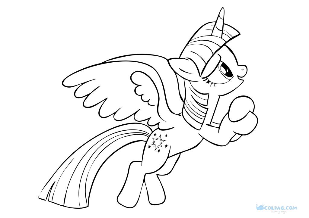 Twilight sparkle coloring pages printable
