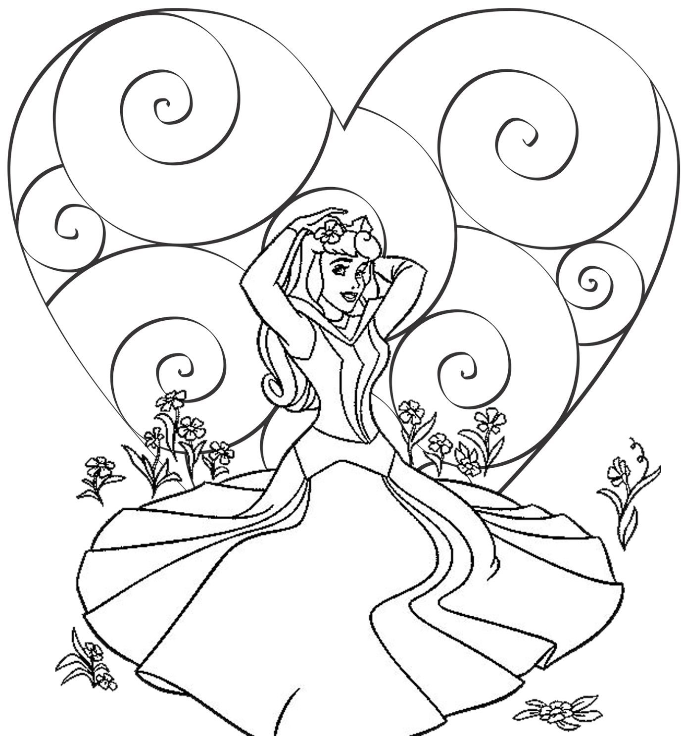Prinses valentine coloring pages disney princess coloring pages valentines day coloring page