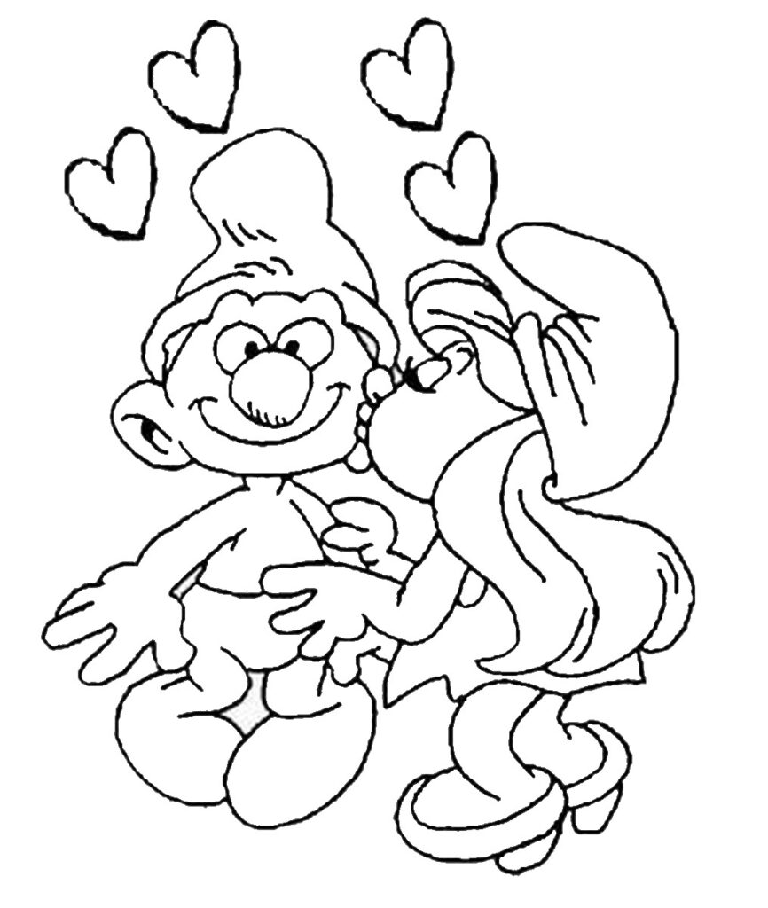 Valentines day coloring pages