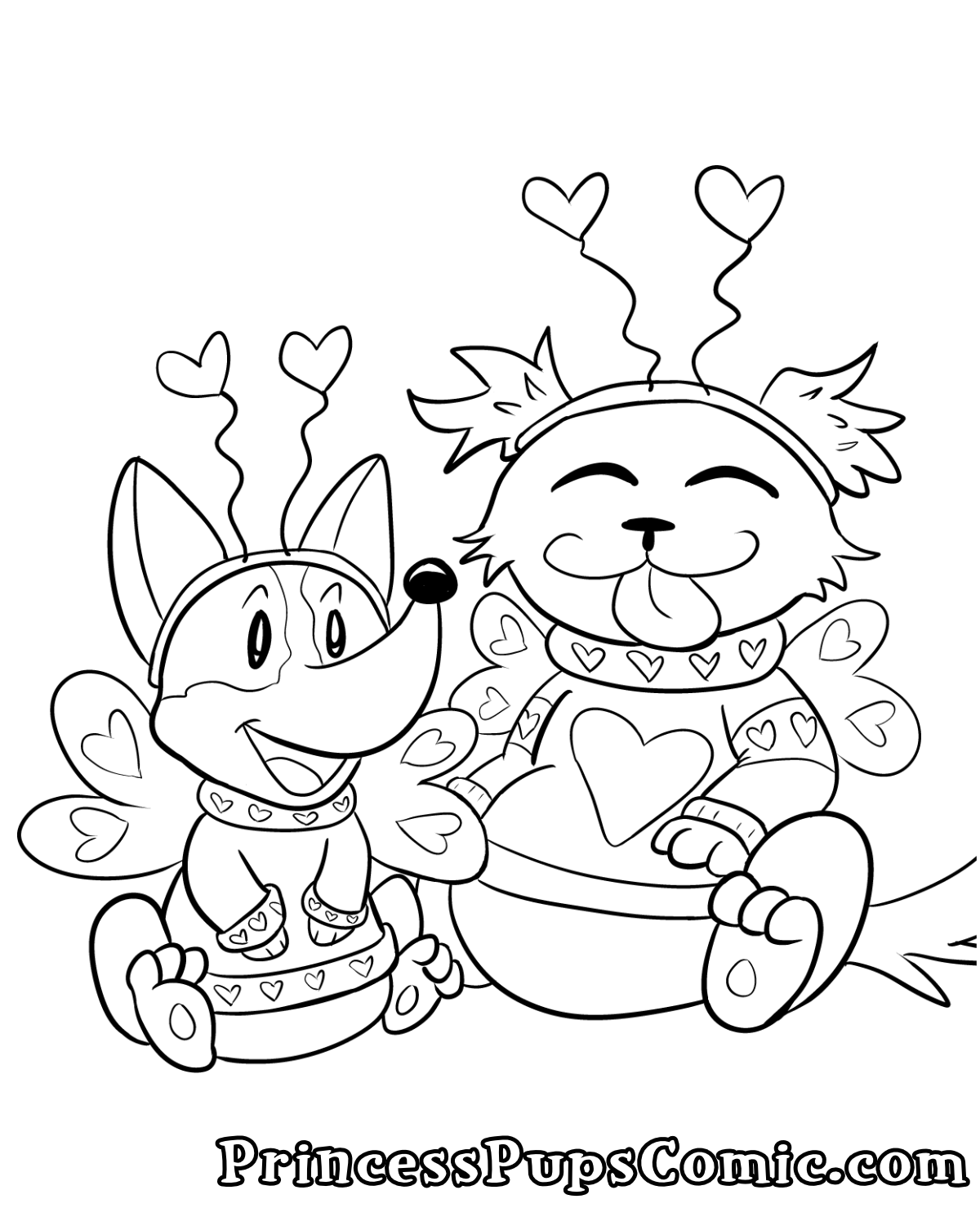 Valentine coloring goodness