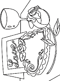 Valentines day free coloring pages