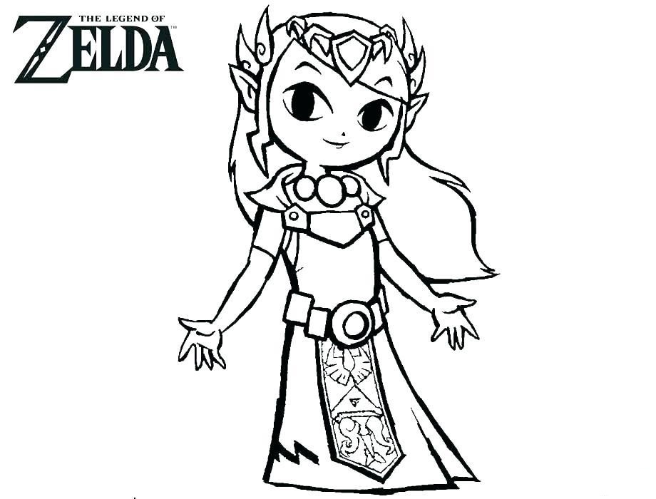 Free printable zelda coloring pages for kids