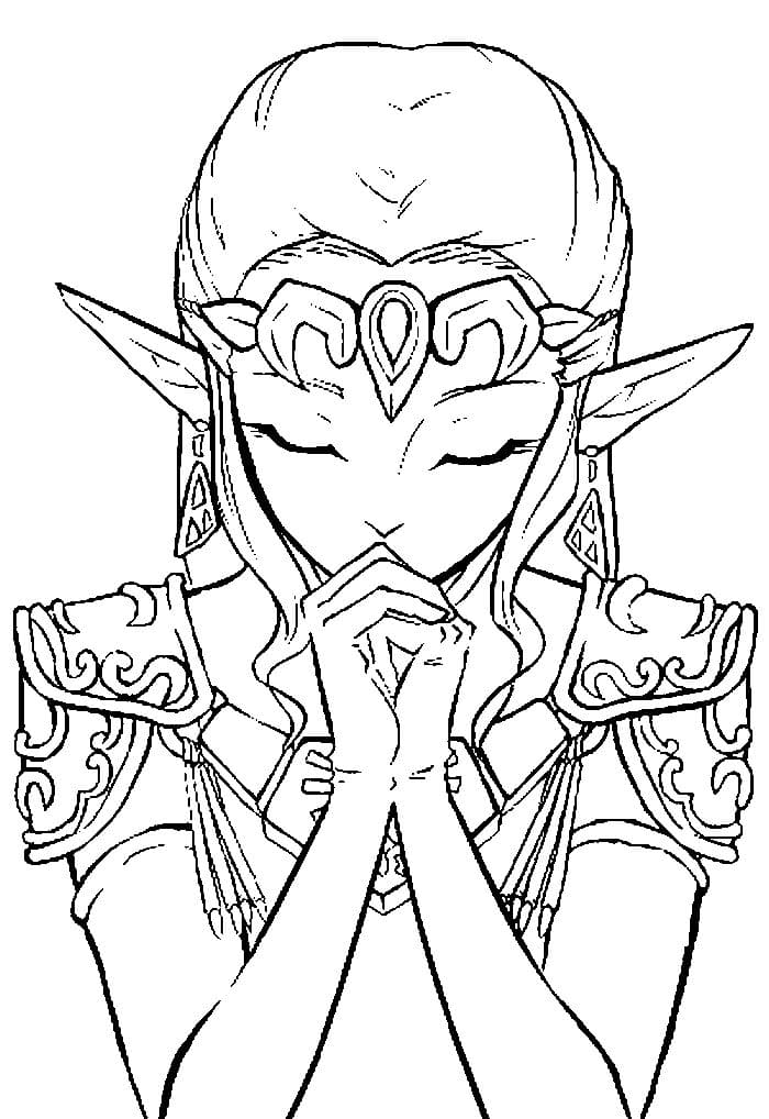 The legend of zelda coloring pages for free printable
