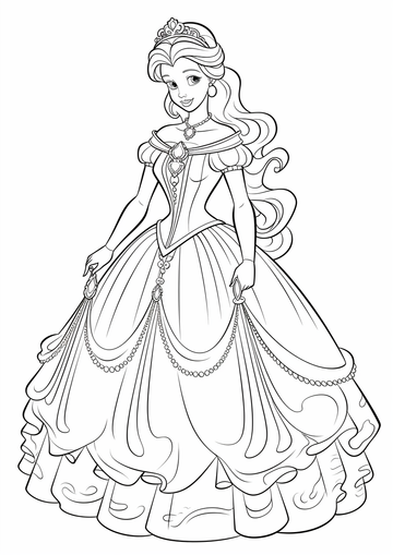 Princess coloring pages â