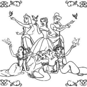 Disney princess coloring pages printable for free download