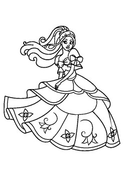 Discover the world of princesses with printable coloring pages for kids