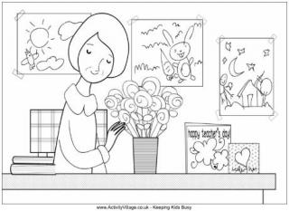 Teacher appreciation louring pages