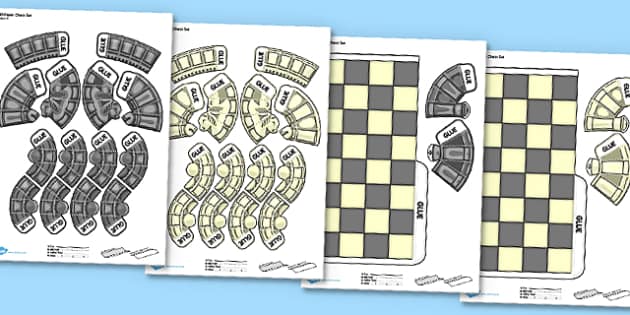 Printable chess for children