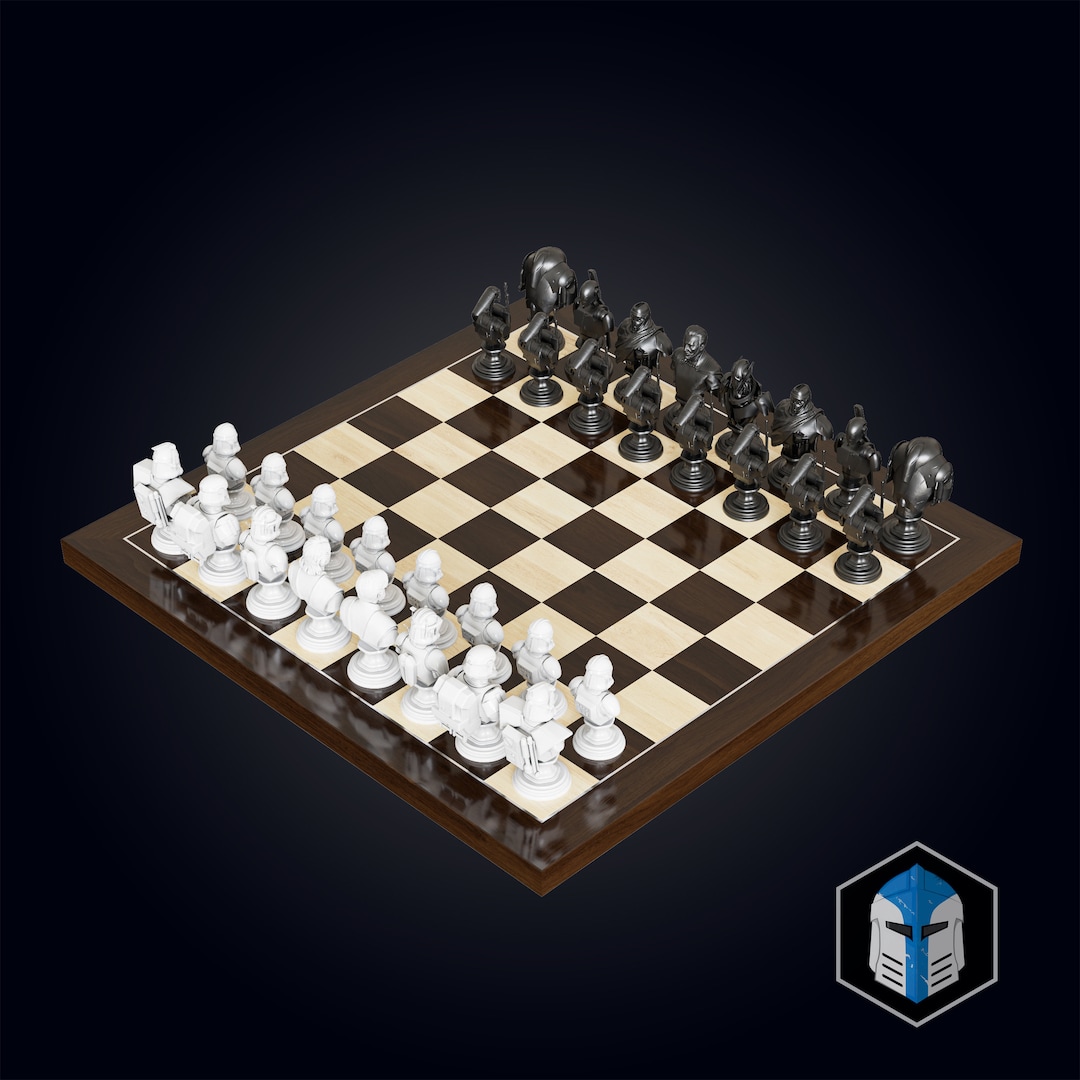 Clone wars chess set d print files
