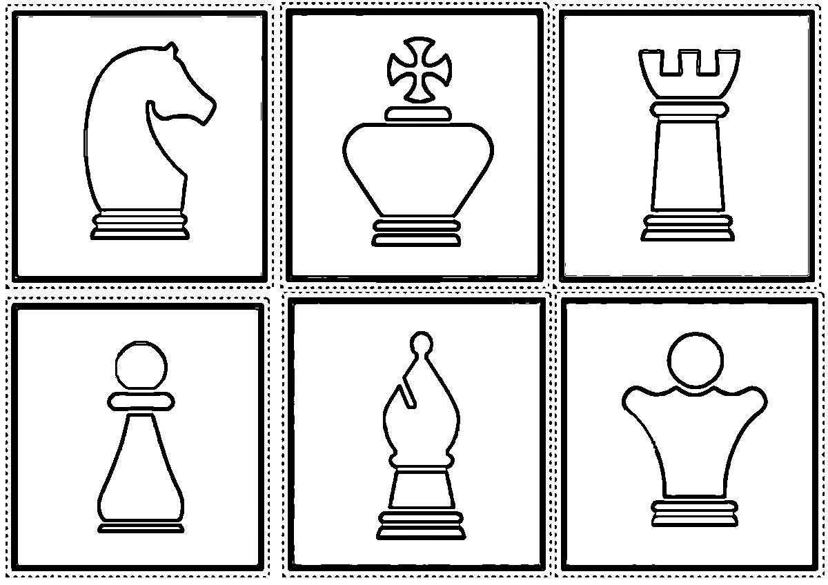 Chess coloring pages